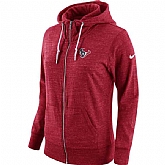 Women's Nike Texans Fresh Logo Red Full Zip Hoodie,baseball caps,new era cap wholesale,wholesale hats